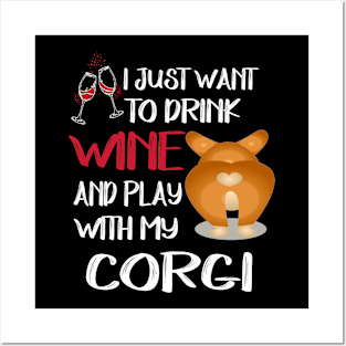 I Want Just Want To Drink Wine (12) Posters and Art